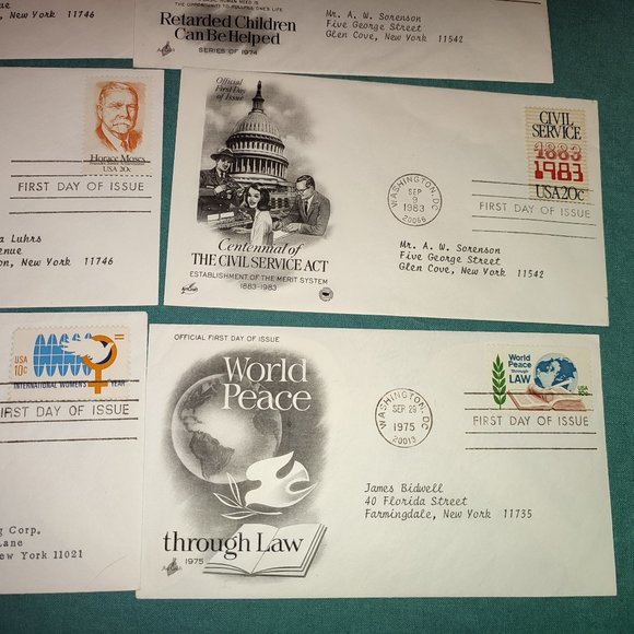 Academia Ephemera Bundle deal Lot 20 FDC First Day Covers America 1960-1990 - Picture 6 of 7